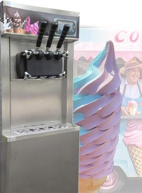 ice cream machine商用3头甜筒雪糕机网红爆款打卡点冰淇淋机设备