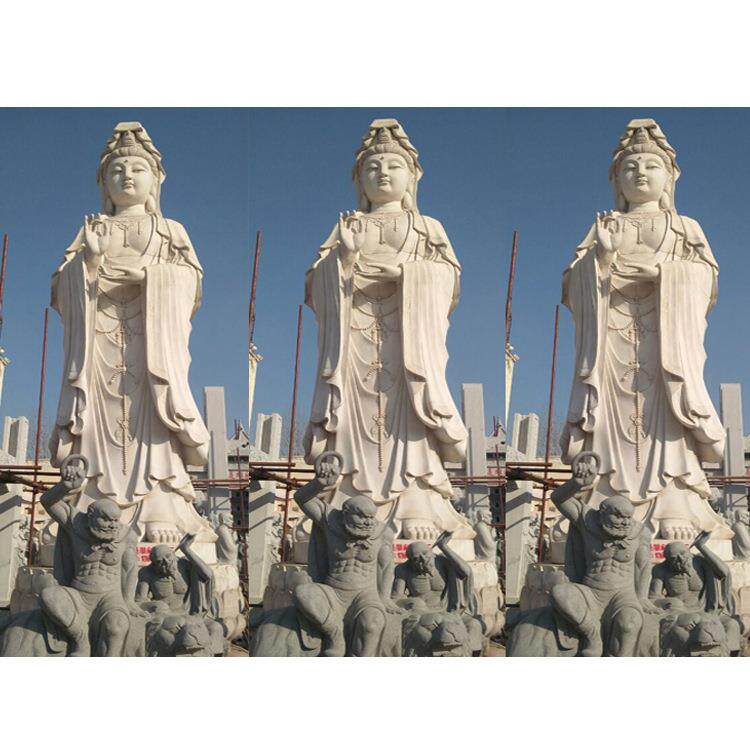 景区石雕观音图片大全 石制观音大士雕像报价 石质观音雕塑厂家