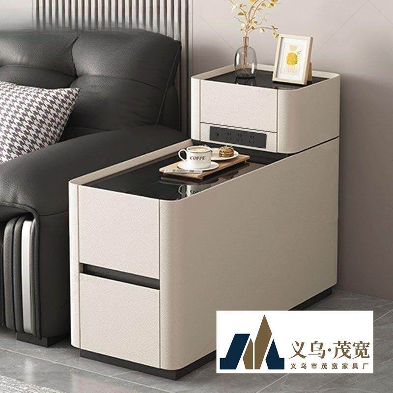 智能沙发边柜小户型客厅现代简约多功能侧边几柜隔断扶手柜收纳柜