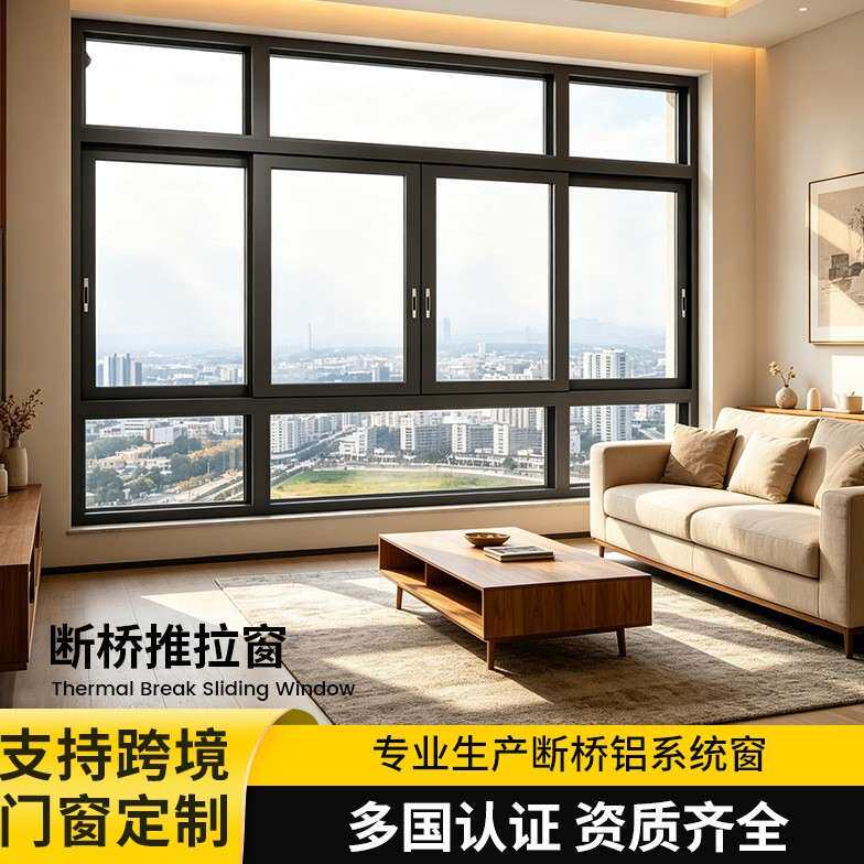 断桥推拉窗Thermal Break Sliding Window隔音隔热家装工程落地窗