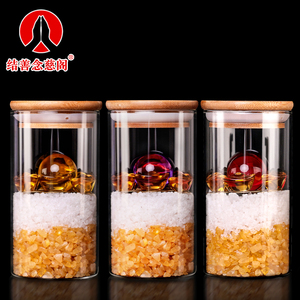 水晶瓶子床头朝西摆件全厕所玻璃瓶西北角卫生间卧室客厅玄关走廊