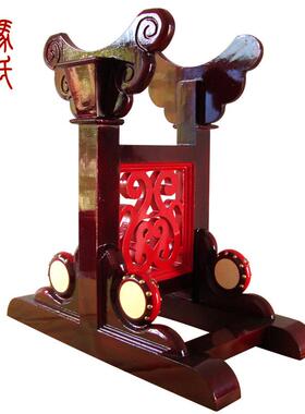 马氏传雕21386鼓龙战鼓雕刻奇龙堂鼓彩色龙鼓龙架鼓