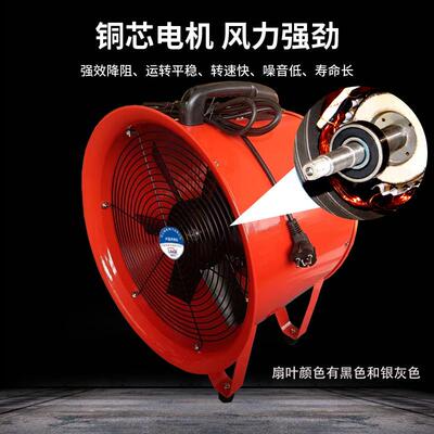 工业商用CT5885-2手提流风F机380v工式地排轴风扇手提式
