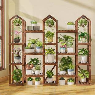 特客大实木号多层花架层架DWU阳台室内绿萝多肉植物大花盆花厅架