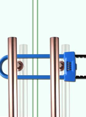 青尚玻璃门锁密码U锁密加码锁U形型双gg602326防开双门剪防盗锁店