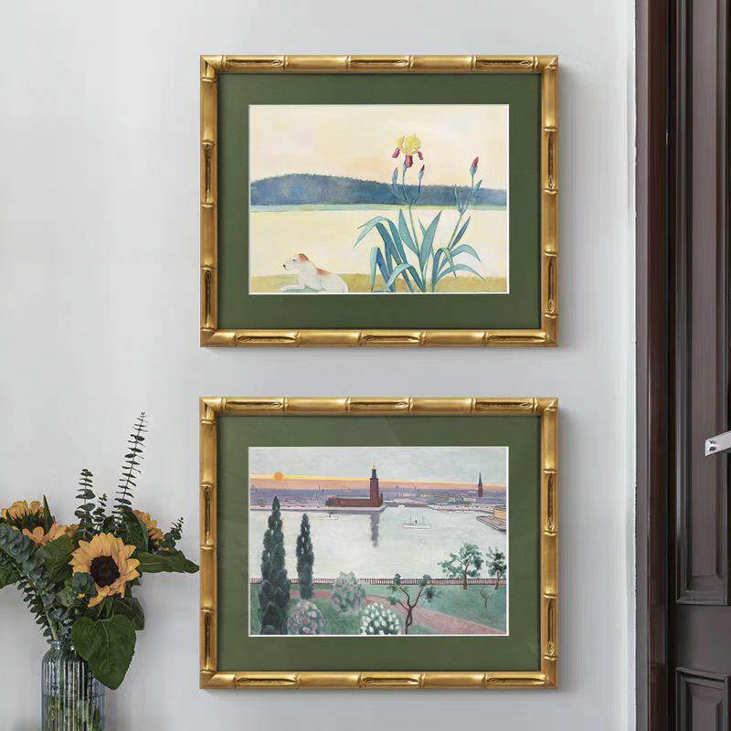 法式复众古画HY-599建筑风景小客厅装饰画卧室餐挂画艺厅术挂画水