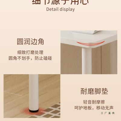 奶油风客台简厅桌BAM小户型书家用约女生梳妆电脑桌写字台书法桌