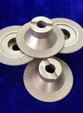 钎焊真空磨盘  钎焊SDC磨边轮 带柄钎焊100直径磨盘 30# 粗粒度
