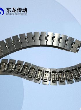 不锈钢链板881-k350单绞直行平顶链节距38.1mm金属304不锈钢输送