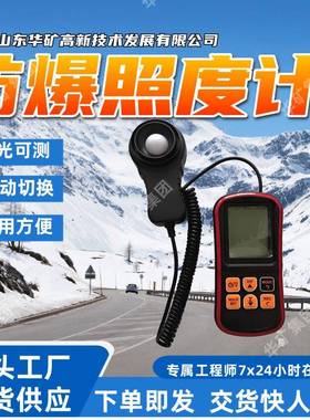 光强度测量工程分体式防爆照度计 实时界面YHZ20分体式防爆照度计
