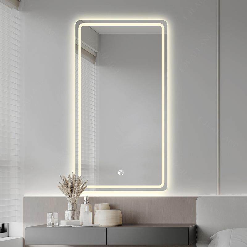 梳969妆台镜子化妆带灯壁挂卧室led发光智触摸屏妆镜镜酒店梳能镜