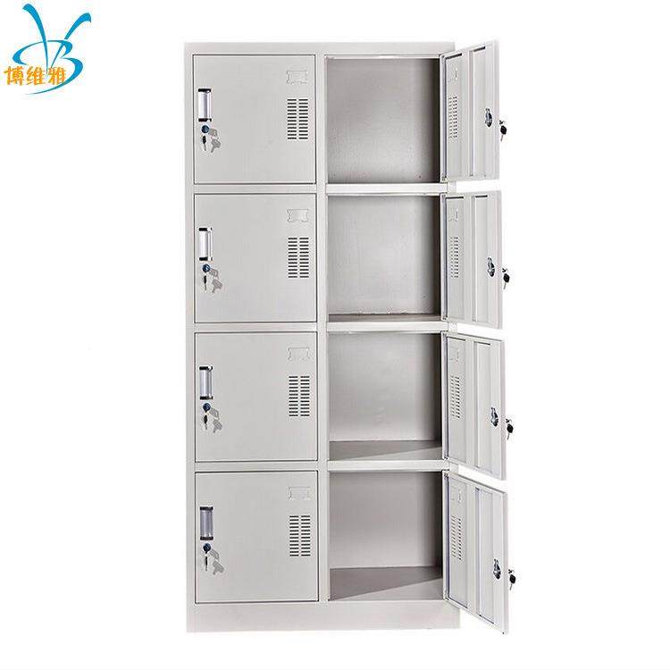 保险落地文件柜钢制文件柜8门储物柜67161资八柜门卡片柜料柜