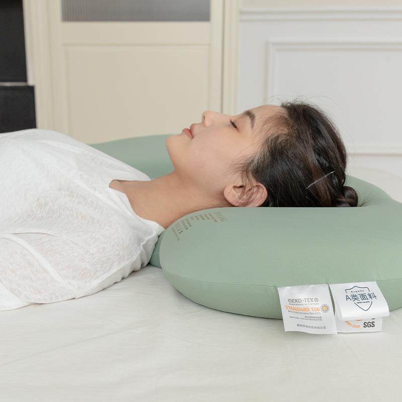 忆新款果冻头回慢弹记棉枕枕芯风绿色枕头直播单人634舒适枕芯