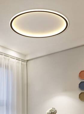 客厅吸顶灯led薄款圆形卧室主灯现代简约阳台温馨儿童房间吸顶灯
