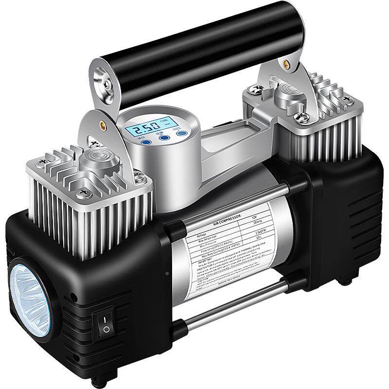 车载充气泵打气泵汽车用大功率小车多功能便携式轿GQX双压缸车高