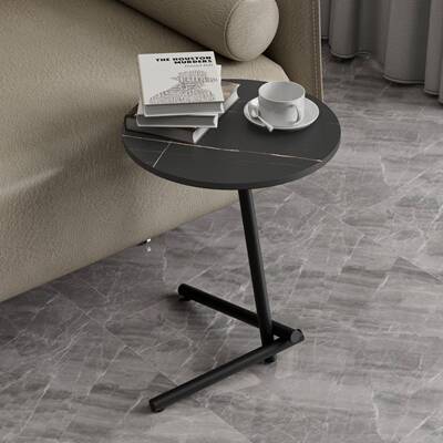你茶多功能小圆桌极简轻13397沙发边桌迷阳台几岩板边奢几创意休