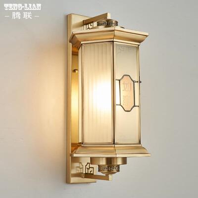 别户外大门壁灯全6695墙铜门灯口防墅水复式楼花园走廓过道庭院壁