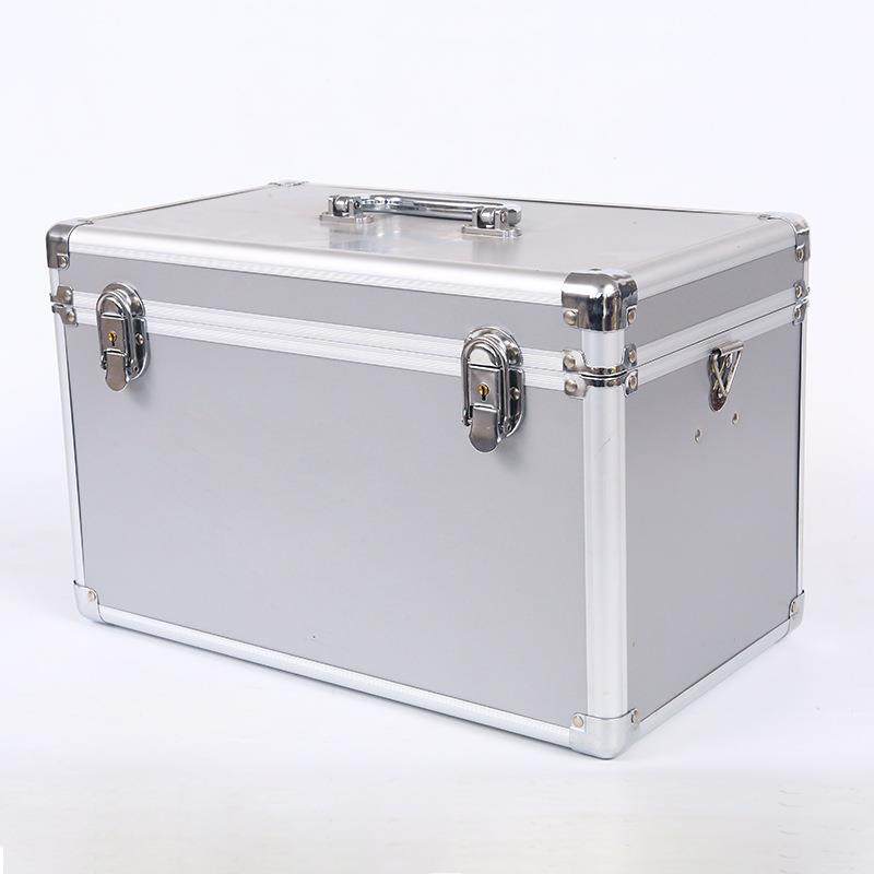 保提工具箱铝合464金密码文件箱险五金设备大号手声卡纳现收金钱