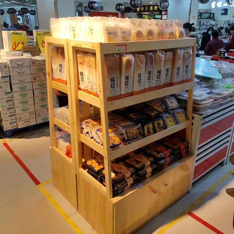 面包蛋糕店多层展示柜