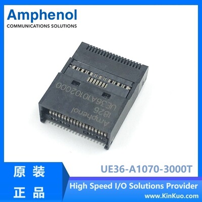 Amphenol QSFP-DD 56G 连接器 UE36-A1070-3000T