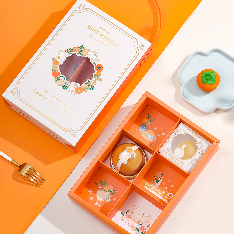 2023月饼盒中秋节蛋黄酥包装盒礼盒空盒粒克礼品盒流心盒子