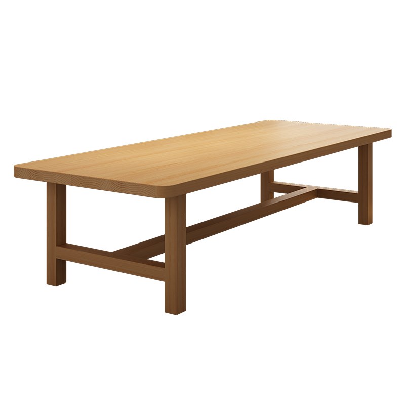 实木客厅大长书桌电脑桌简约家用写字学习桌阅读长条办公桌工作台