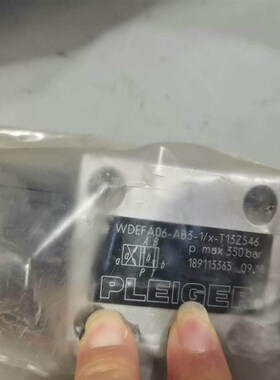 Pleiger普莱格电磁阀+++WDEFA06-AB3-1拍前询价