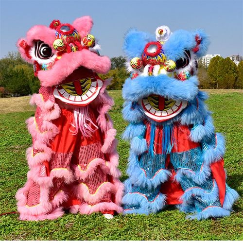 5号儿童舞狮单人全套可眨眼舞狮表演泡沫南狮醒狮狮子头舞狮道具