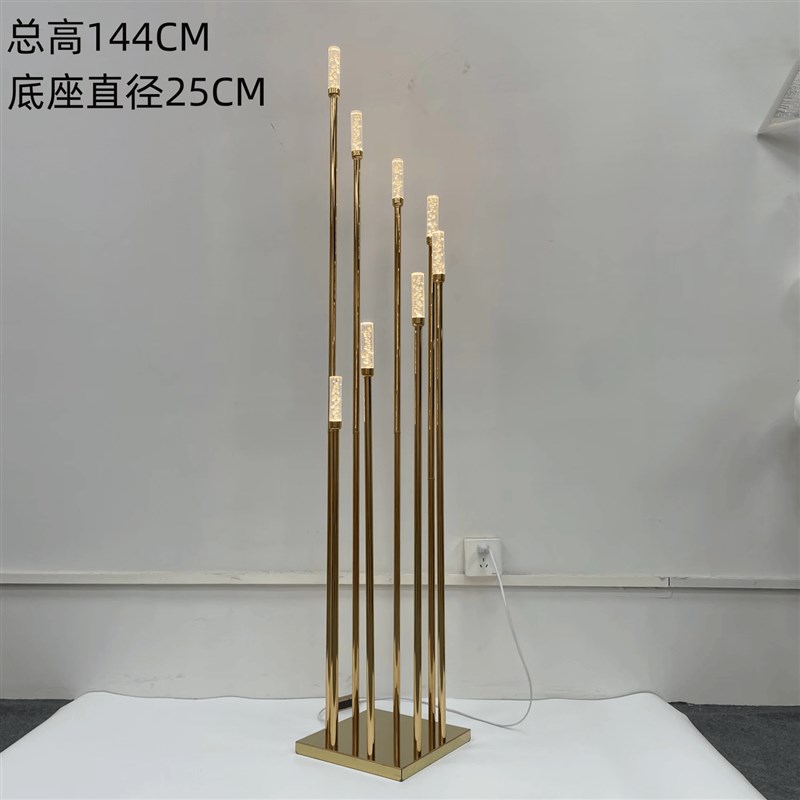 婚庆火柴奥斯卡路引灯水晶摆件蜡烛火苗吊灯宴会婚礼堂道具