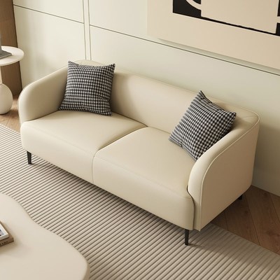 双人沙发小户型布艺云朵奶油风客厅出租房办公室接待卧室小型沙发