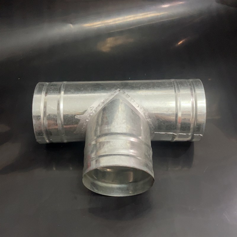 白铁皮T三通排烟软管浴霸换气扇排风管Y型三通接头1 200变径