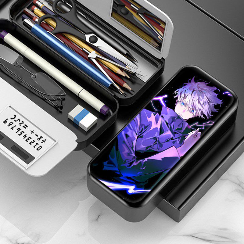 咒术回战五条悟2文具盒男生帅气多功能铅笔男孩卡通笔袋中小学生