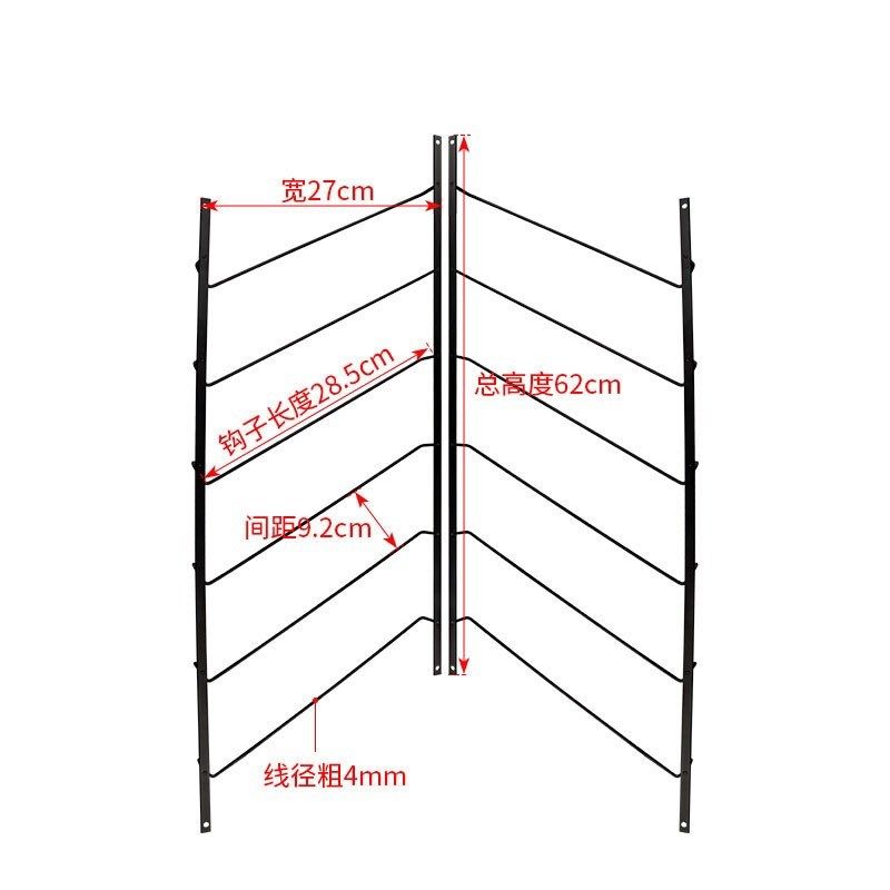 色板展示钩门板展架挂钩家具板材橱柜门样板支架层板托隔板固定托