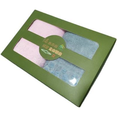 竹印象绿水青山小礼盒装竹纤维毛巾吸水柔软毛巾