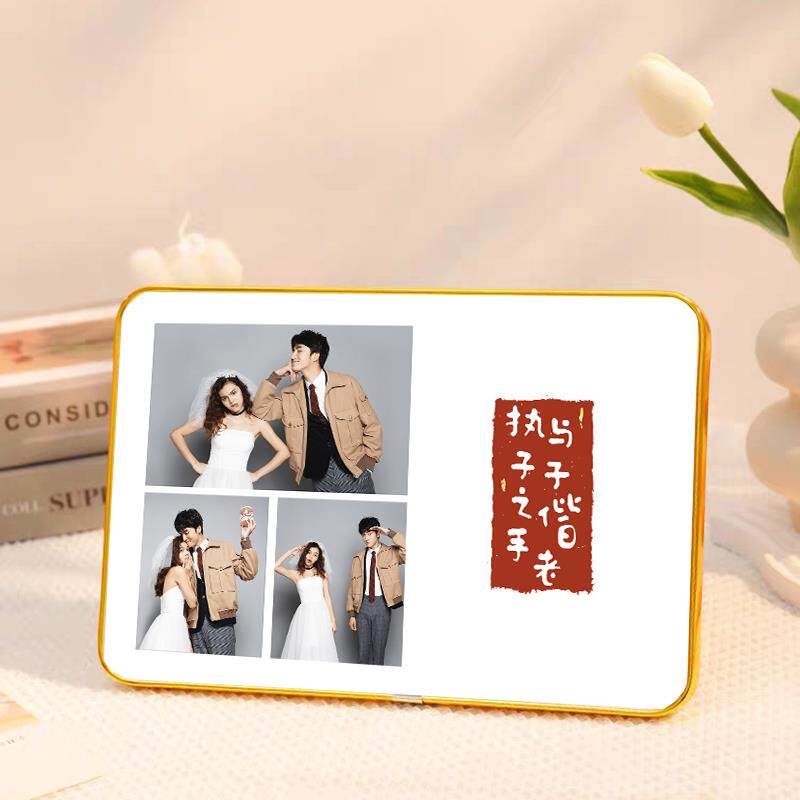 宫格设计款相框摆台照片定制水晶高级感婚纱照儿童全家福相片制作