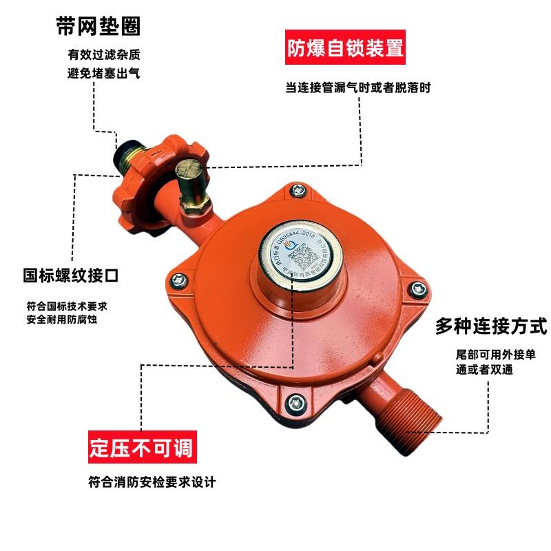 智冉界商用防爆低压瓦斯减压家用瓦斯炉门瓦斯1.2