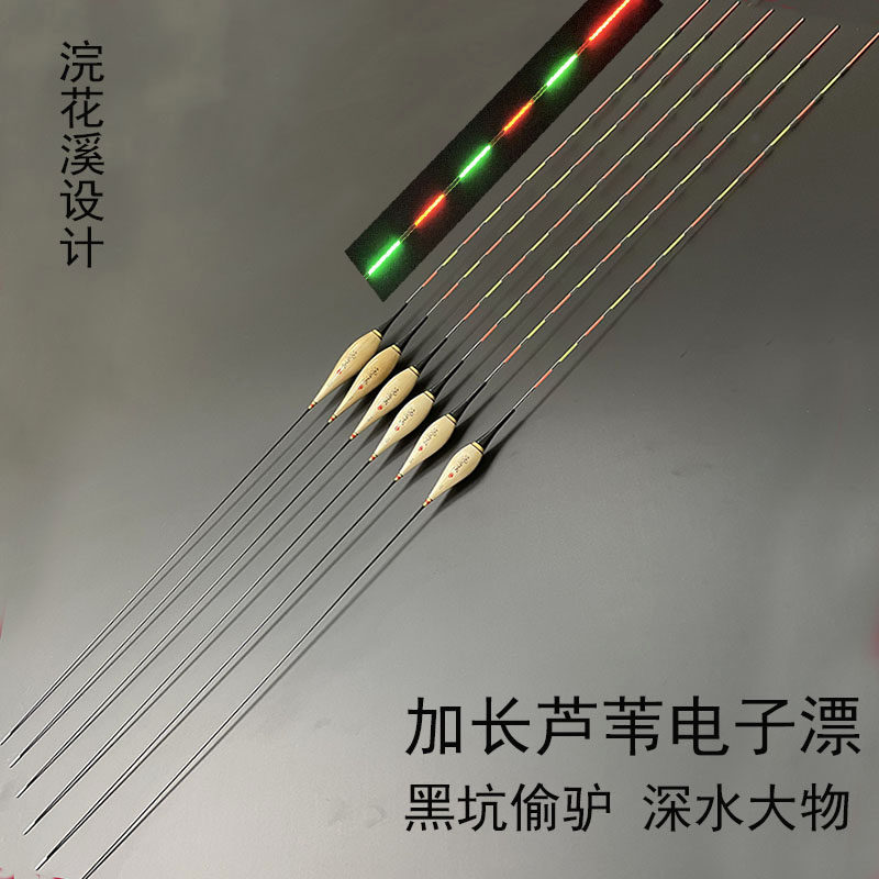 芦苇电子漂高灵敏水无影夜光漂加长黑坑偷驴带壳夜钓鲫鱼鲤鱼大物