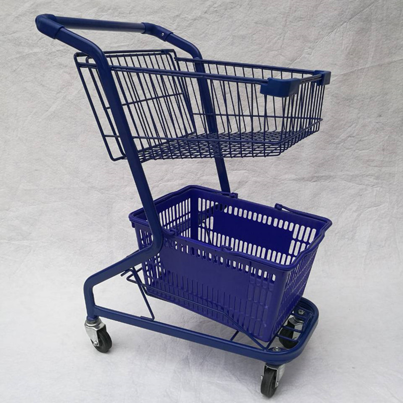 直营层提篮车商场家用超市购物车酒吧KTV手推车卖场理货车