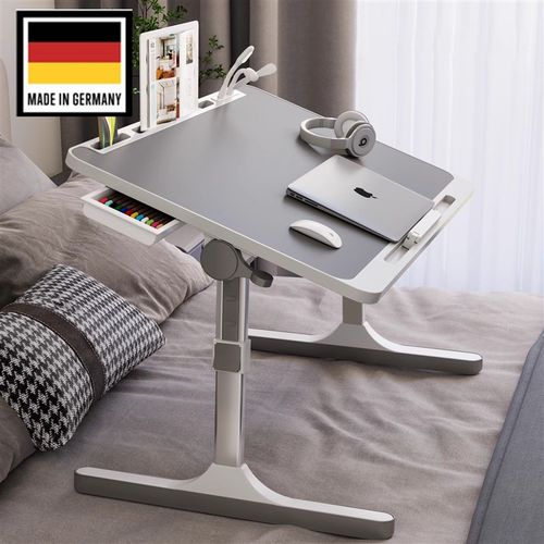 德国品质可升降折叠桌床上小桌子调节高度支架卧室懒人办公小桌板