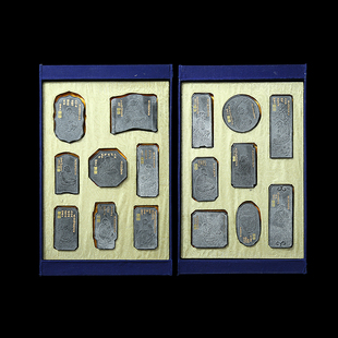 墨块 国家非遗 十六罗汉 清代乾隆年间老墨版 老古墨 1978年制