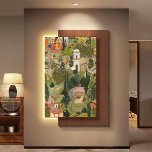 款 579入户玄关挂适合大白墙 饰画画2025新感客厅壁 中古风SSY 装