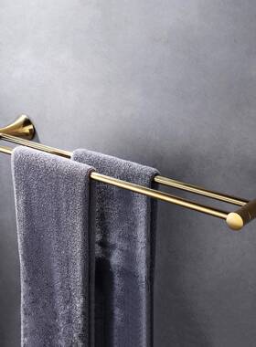 IDEE浴室不现锈钢代简H约浴室置物VTB挂钛金件套装