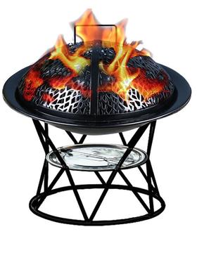 烧烤KL001火炉户外庭院烤炉火盆别墅烧烤桌家桌室外用烧烤架碳火