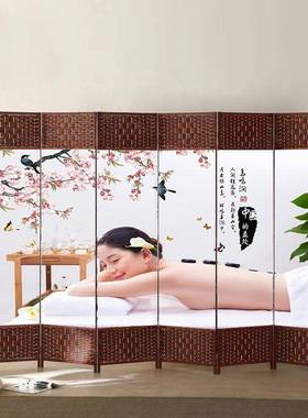 饭中酒屏风隔断VLJ可折叠玄关移动简易可移动简约现代式店店养生