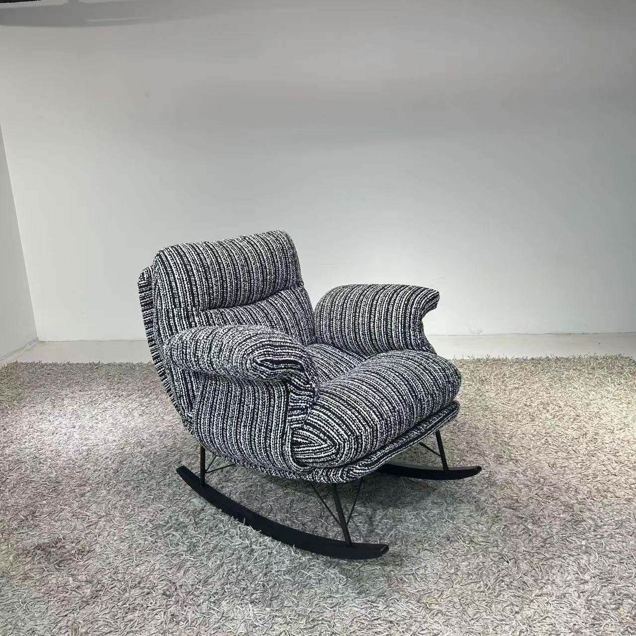 2025新款懒人沙发靠背可调节摇摇椅客厅阳台单人布套可拆洗摇摇椅