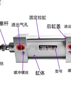 东特标准气SC拉扞式大推力SC1000X5X75X25908SC100X20缸0X5010带