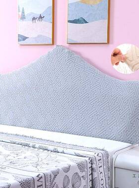 2025垫弹力通用欧式头套罩弧形异形F5M7HSTT布盖巾床靠背软包遮丑