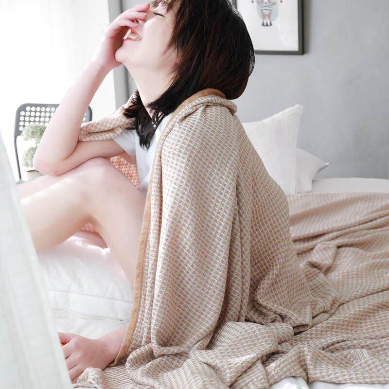 竹纤维毛巾被学生宿舍办公室家用午睡毯单人双人四季柔软透气盖毯