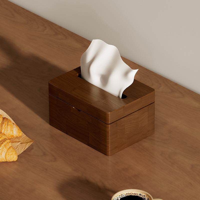 实木纸巾盒家用客厅桌面餐巾纸收纳盒中式高档轻奢新款创意抽纸盒
