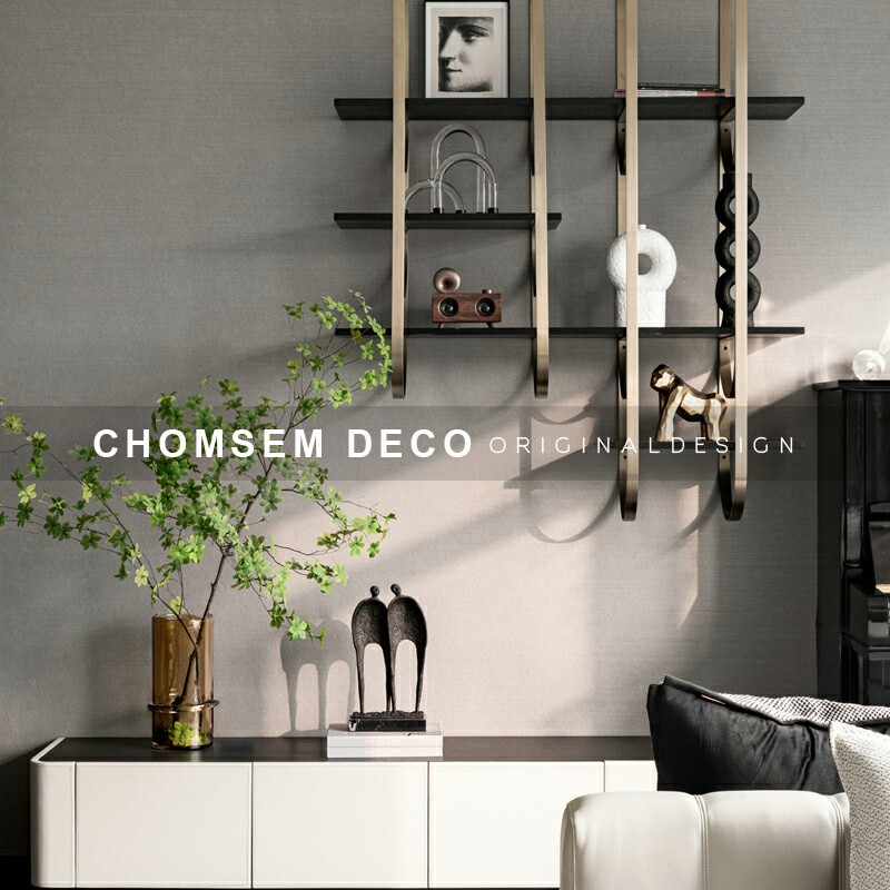 样板间客厅黑色铸铁人物雕塑摆件样品屋展示中心书房书柜书桌软装